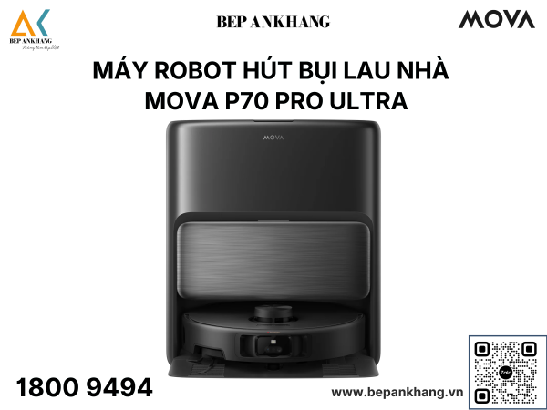 Máy Robot hút bụi lau nhà MOVA P70 Pro Ultra - công nghệ lau sát mép MaxiReach™